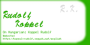 rudolf koppel business card